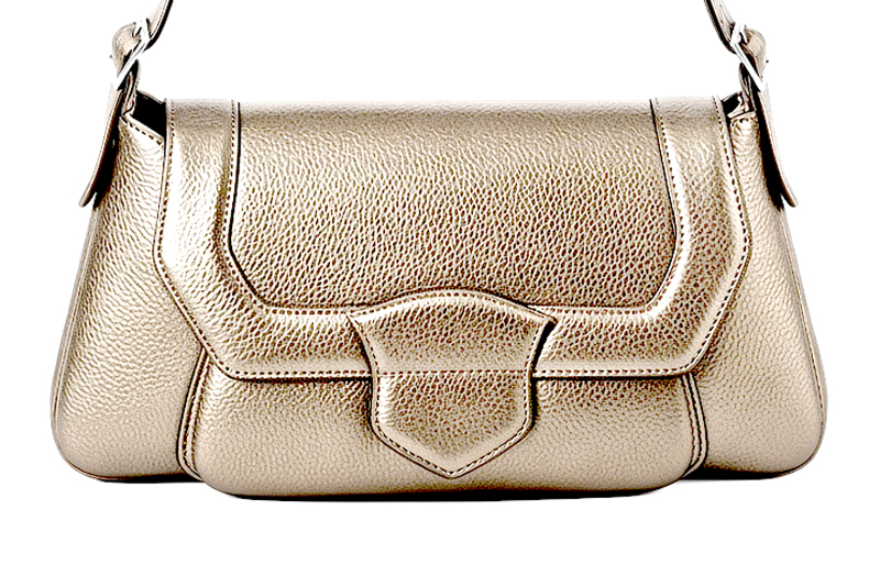 Women's sand small shoulder bag - Profile view